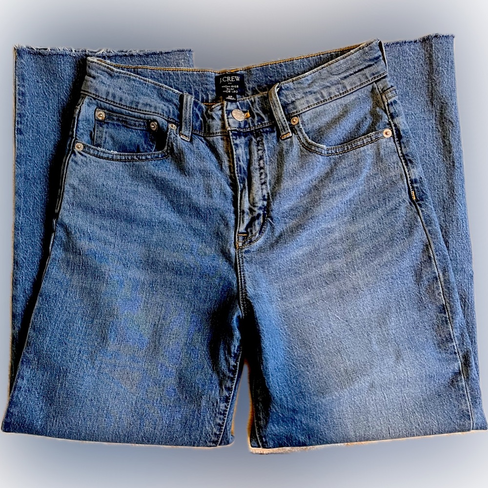 J.Crew Highrise Slim Wide Leg Jeans Size 26